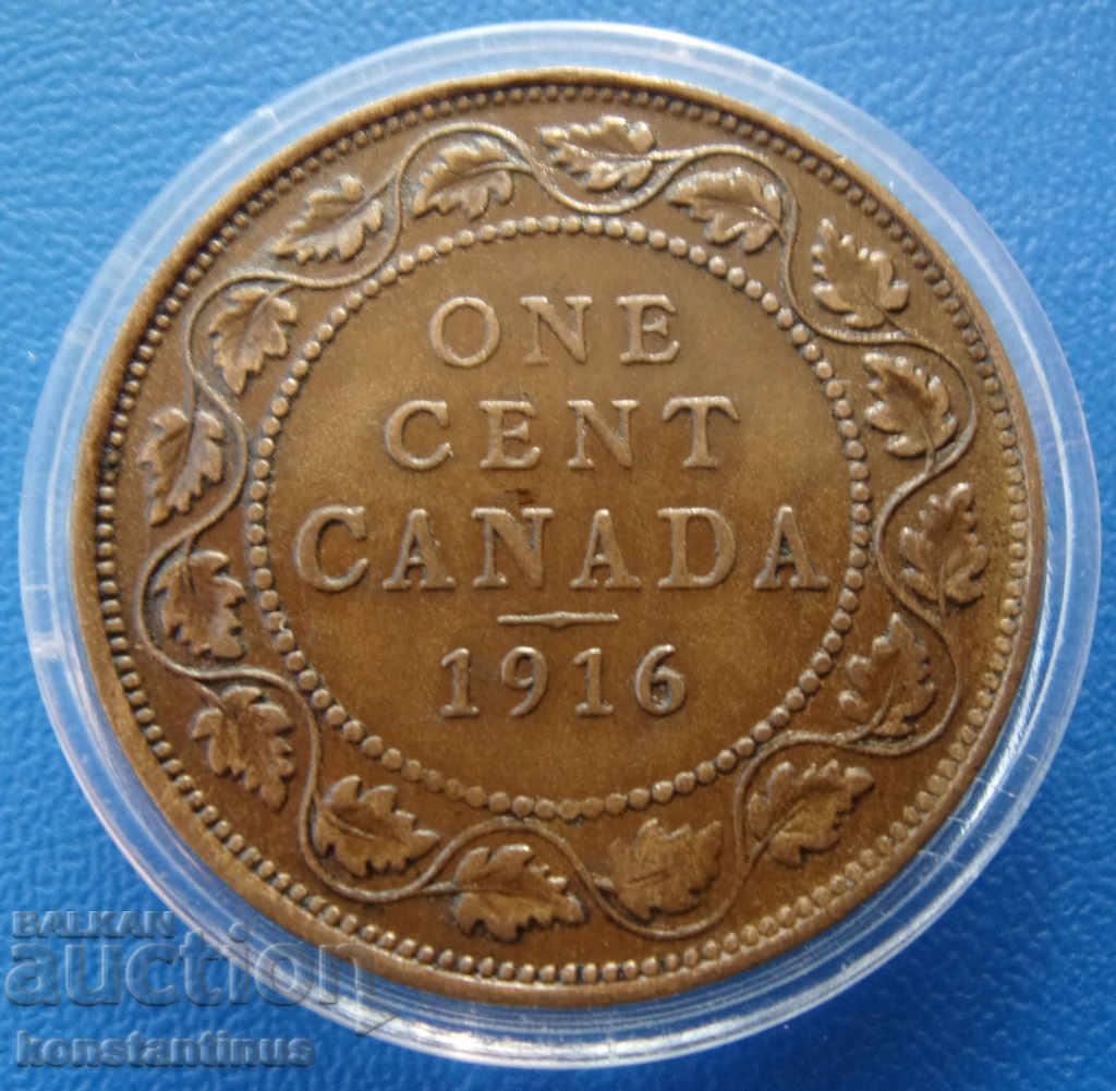 Canada 1 Cent 1916 Rare