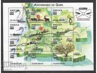 Carduri de marcă pure Carta Fauna Transport 1998 din Angola