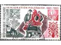 Marcă imigrantă poloneză de marcă de la Clemed 1973 din Franța