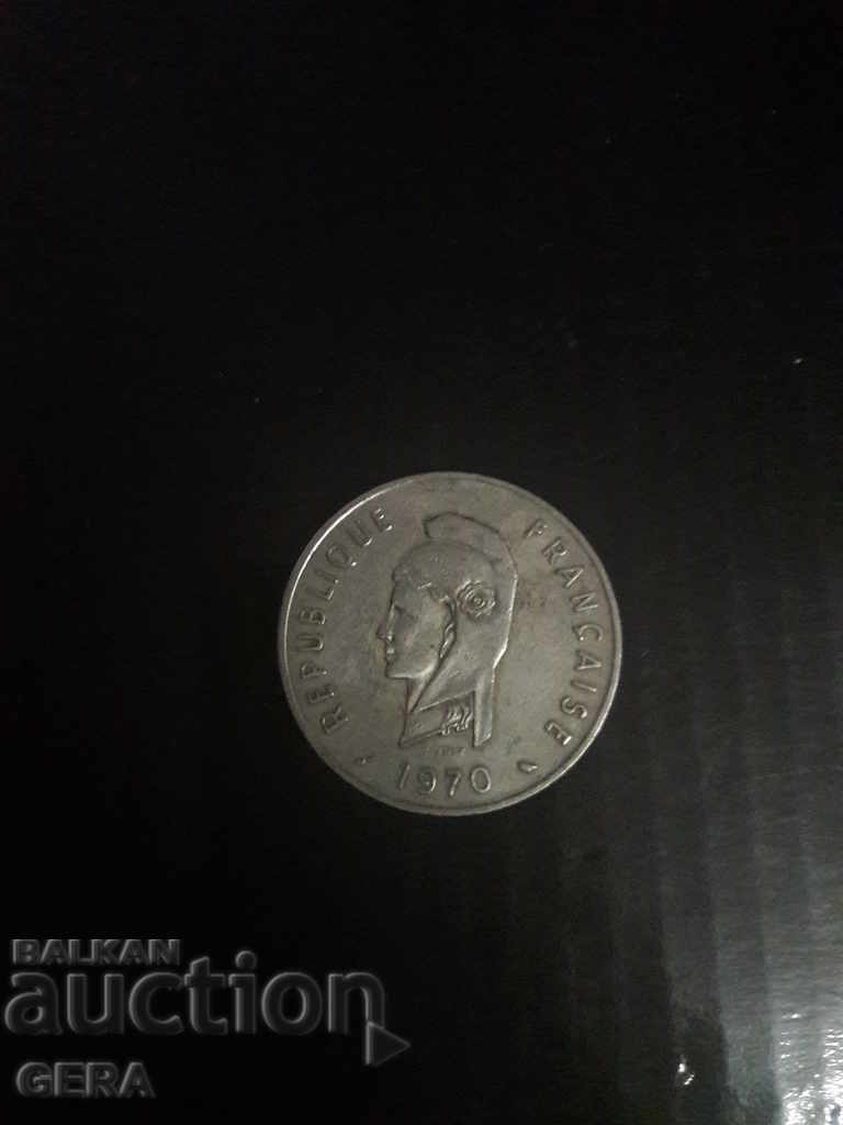 монета 100 франка Джибути