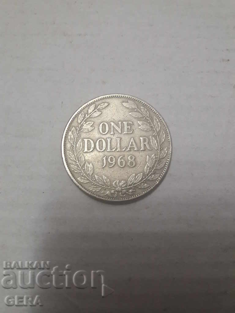 LIBERIA 1 DOLLAR COIN with price 15.00 BGN | € 7.67 LIBERIA 1 DOLLAR COIN with price 15.00 BGN | € 7.67