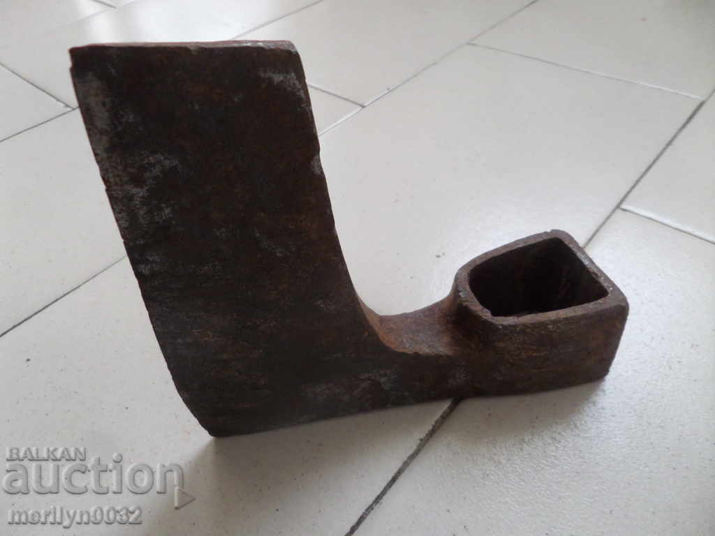 Old ax with seal marking tool wrought iron - 5 Old ax with seal marking tool wrought iron - 5