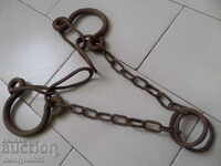 Hand forged beads, prana, chain, wrought iron