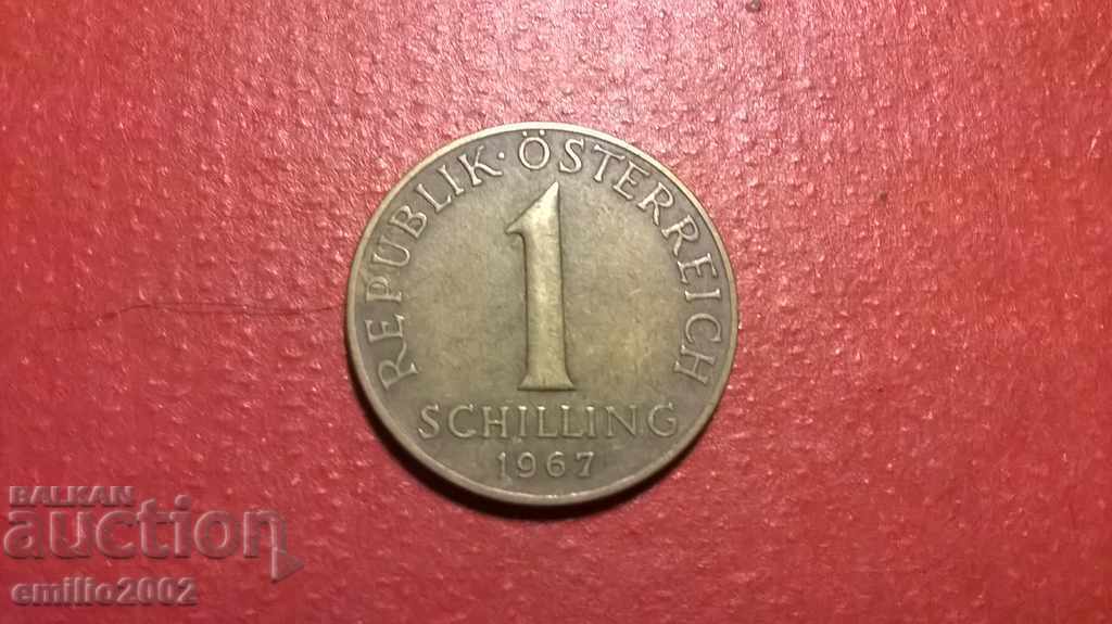 1  шилинг  Австрия  1967г