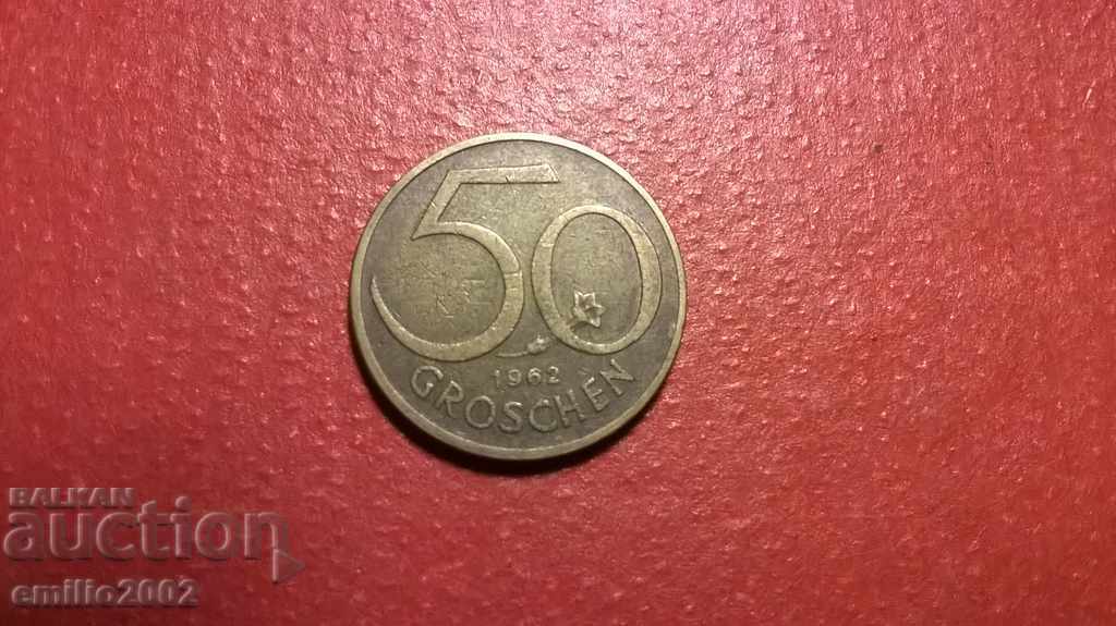 50 гроща  Австрия  1962г