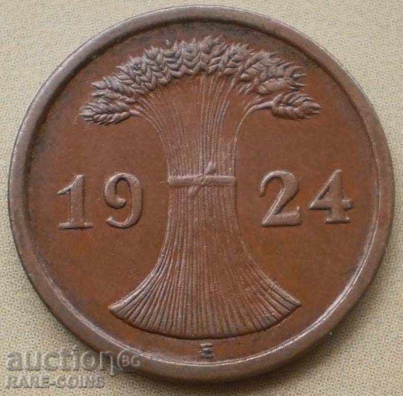 Germania 2 Pfennig 1924 E UNC Rare (7) (r-k) cu preț € 3.58 | 7.00 BGN