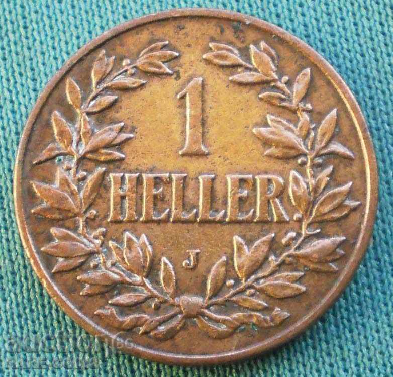 Africa de Est - Germania 1 Heller 1913 J (8) (r-k) cu preț € 12.78 | 25.00 BGN