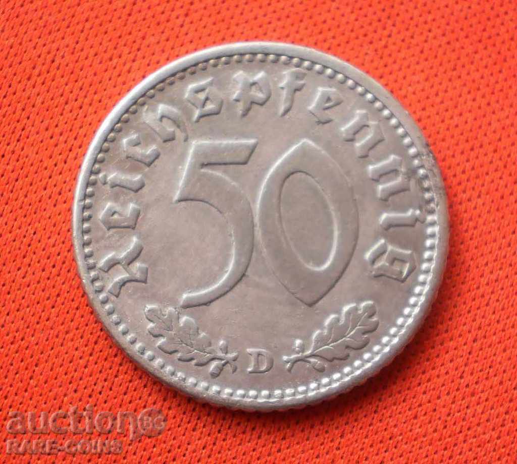 Germania III Reich 50 Pfeif 1940 D Rare (9) (r-k) cu preț € 15.34 | 30.00 BGN