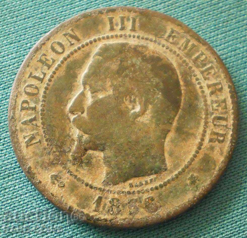 Franța Napoleon III 10 Santim 1856 (9) (r-k) cu preț € 2.56 | 5.01 BGN