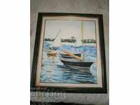 Picture BOAT OIL ON HARD HIS PANTEA