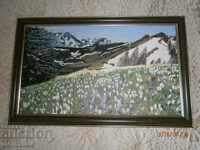 Picture IN THE MOUNTAIN OIL ON THE PAINTING CHRISKA PANTEVA