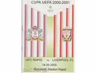 fotbal Rapid Bucuresti Program-Liverpool 2000