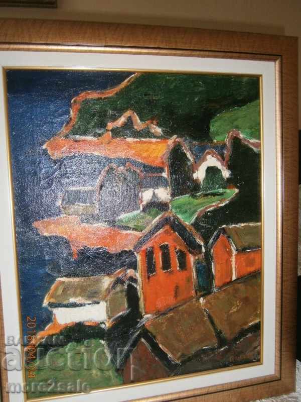 Picture OIL HOUSES ON THE PAINTING PANTALEY TYKOV - 6 Picture OIL HOUSES ON THE PAINTING PANTALEY TYKOV - 6