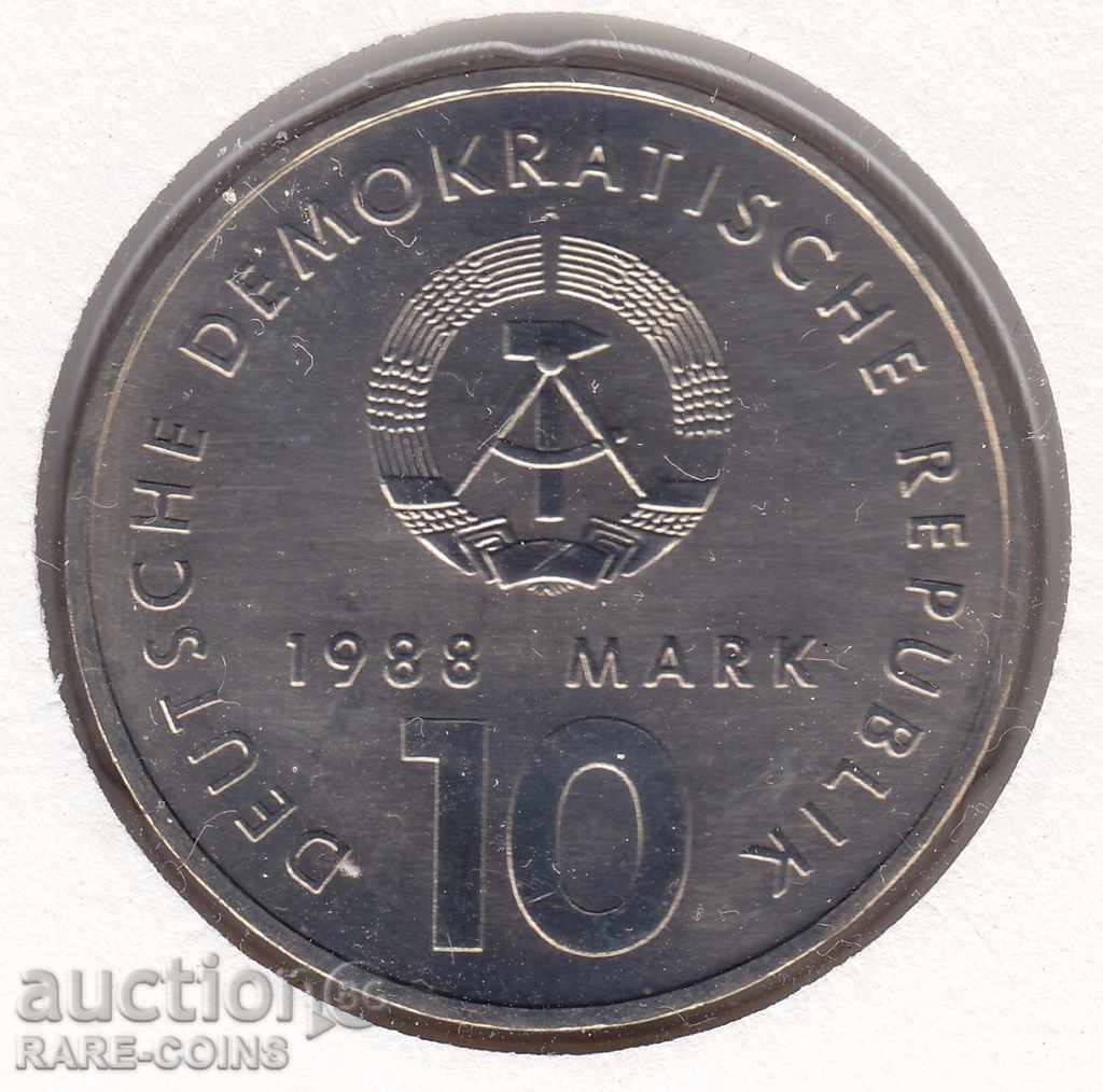 Германия - ГДР - Олимпиада 10 Mark 1988 NUMISBRIEFE с цена € 20.45 | 40.00 лв.