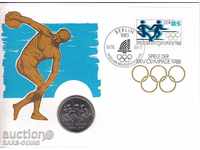 Germany - GDR - Olympics 10 Mark 1988 NUMISBRIEFE