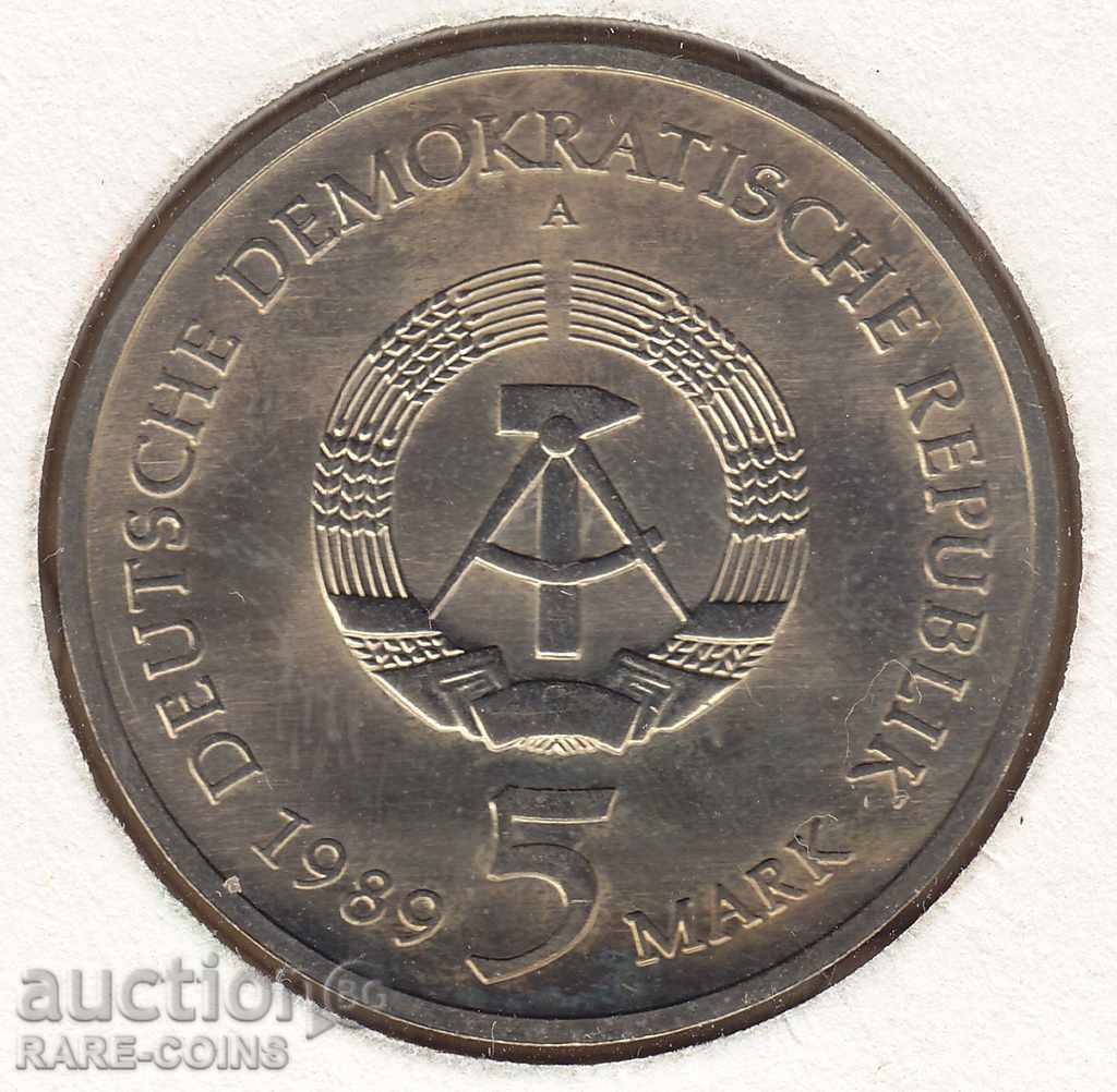 Германия - ГДР - 500г. Мюнцер 5 Mark 1989 NUMISBRIEFE с цена € 15.34 | 30.00 лв.