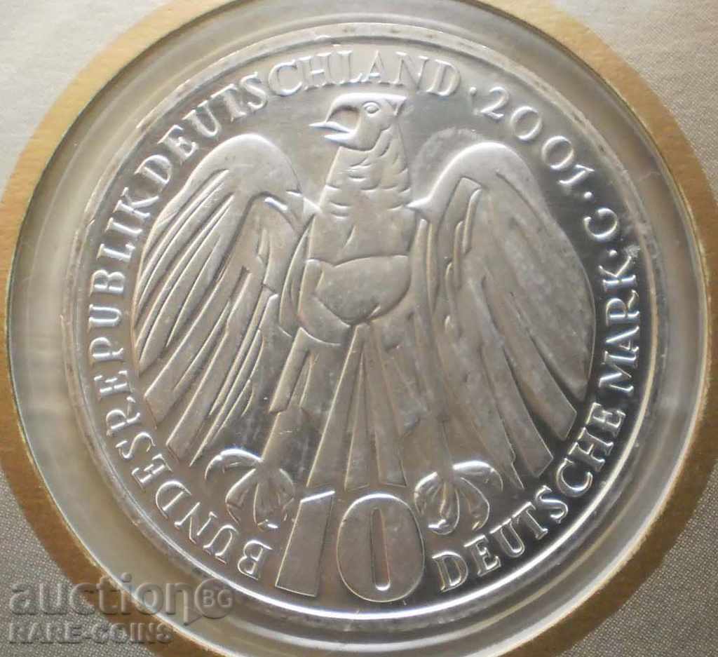 Германия 50г.Конституциония Съд 10 Mark 2001G NUMISBLATT