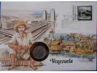 Venezuela Postal envelope with NUMISBRIEFE Coin