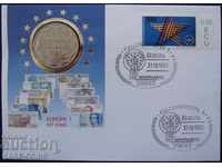 Germany Ecu 1993 Postage envelope with coin NUMISBRIEFE