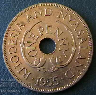 1 penny 1955, Rhodesia and Nielsland with price 9.99 BGN | € 5.11 1 penny 1955, Rhodesia and Nielsland with price 9.99 BGN | € 5.11