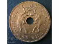 1 penny 1955, Rhodesia and Nielsland