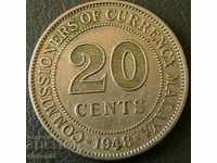 20 cent 1948, Malaya