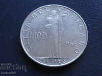 Ватикана 1956г. - 100 лири
