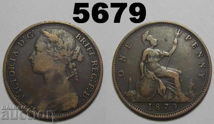 Великобритания 1 пени 1879 монета