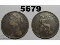 Μεγάλη Βρετανία 1 λεπτό 1879 νομίσματος