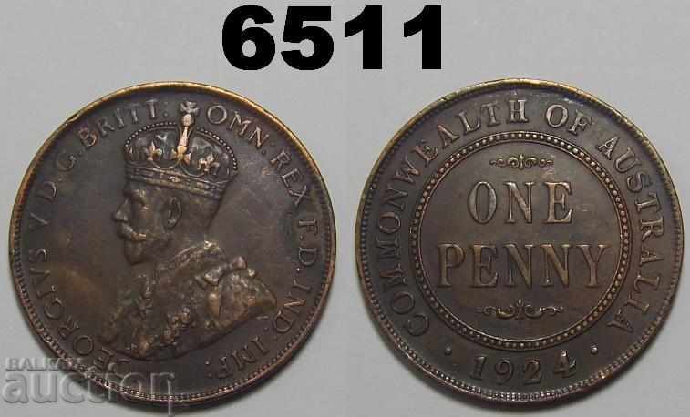 Australia 1 penny 1924 coin