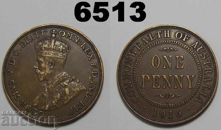 Australia 1 Penny 1916 Excellent Coin