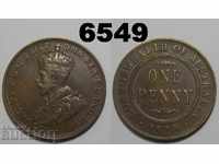 Австралия 1 пени 1920 XF монета