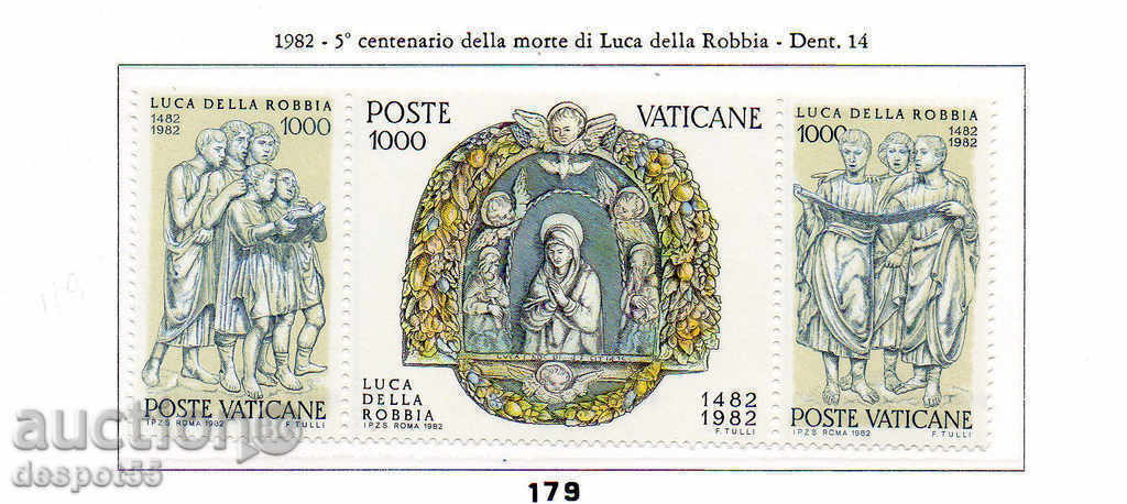 1982. The Vatican. Luca Robia (1399-1482), sculptor.