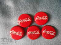 lot of 5 pcs. Coca Cola caps - 2