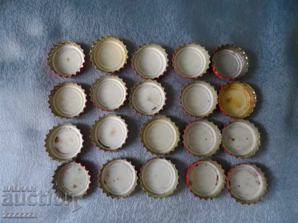 lot of 20 pcs. Coca Cola caps - 4 with price 20.00 BGN | € 10.23 lot of 20 pcs. Coca Cola caps - 4 with price 20.00 BGN | € 10.23