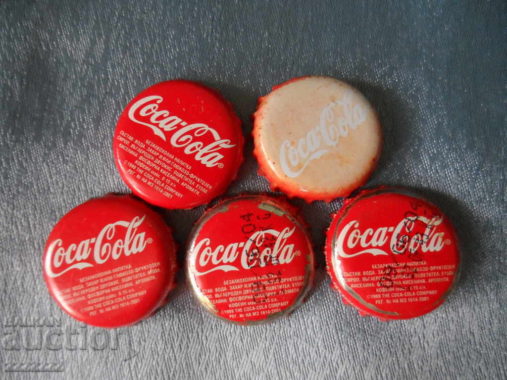 Auction lot of 20 pcs. Coca Cola caps - 4 Auction lot of 20 pcs. Coca Cola caps - 4