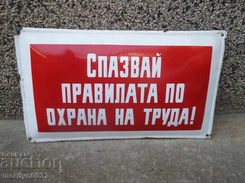 Enamel plate, ORIGINAL 50/30 cm - 5 Enamel plate, ORIGINAL 50/30 cm - 5