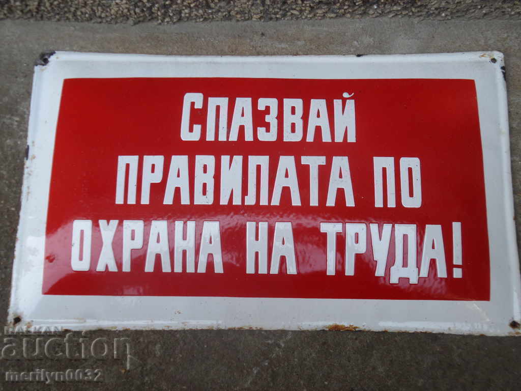 Enamel plate, ORIGINAL 50/30 cm - 6 Enamel plate, ORIGINAL 50/30 cm - 6