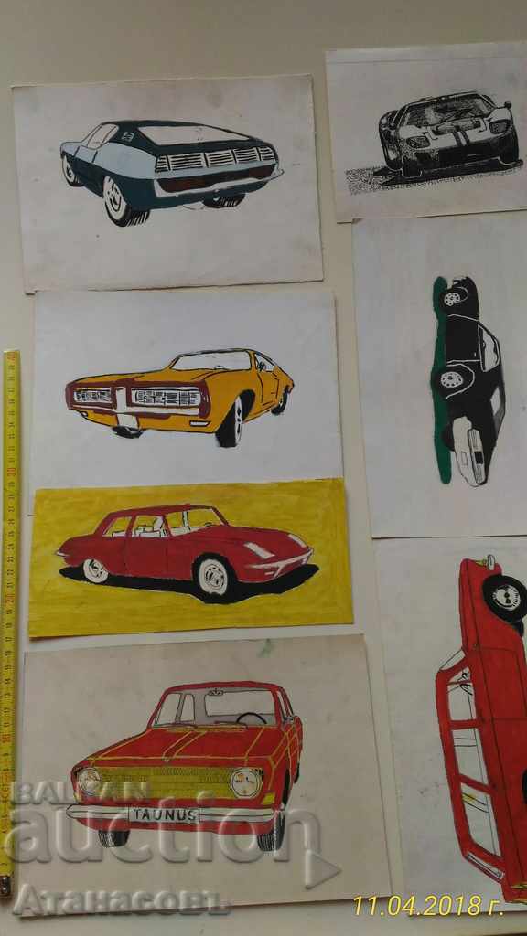 Δημοπρασία Συλλογή παλαιών αυτοκινήτων ζωγραφισμένα στο χέρι 58 τεμ. Δημοπρασία Συλλογή παλαιών αυτοκινήτων ζωγραφισμένα στο χέρι 58 τεμ.