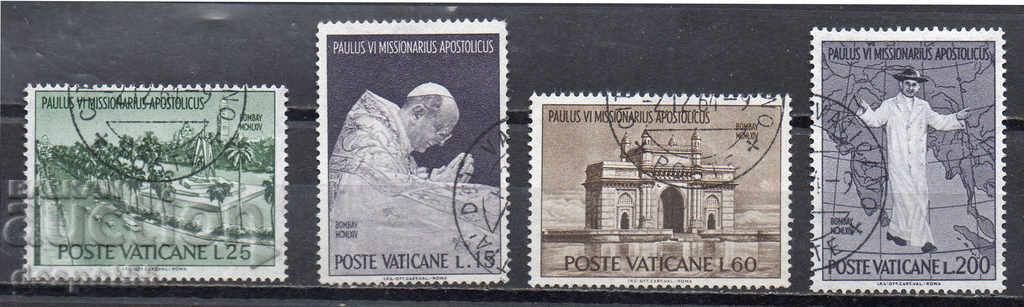 1964. Ватикана. Папа Паоло VI в Индия.