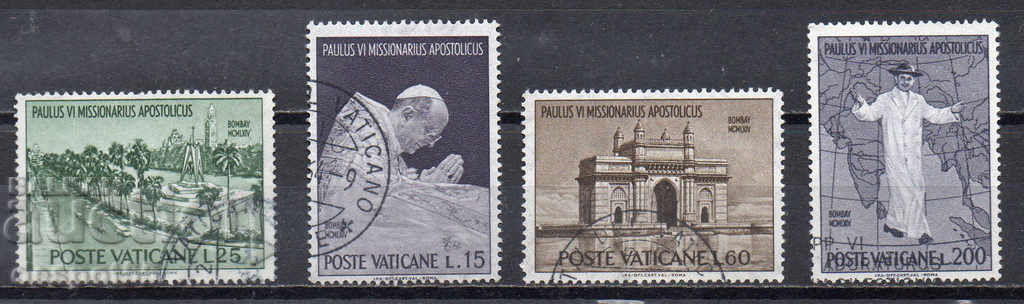 1964. Vaticanul. Papa Paolo VI în India.