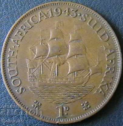 1 penny 1943, Africa de Sud