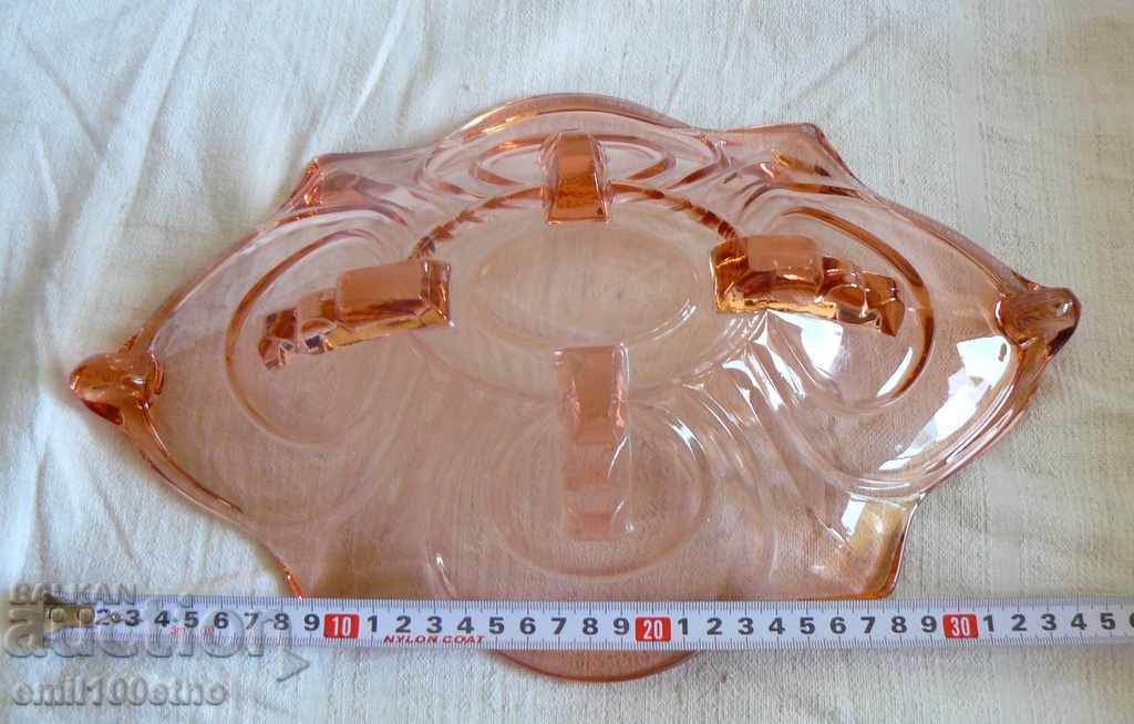 Beautiful old fruity glass of thick red glass - 6 Beautiful old fruity glass of thick red glass - 6