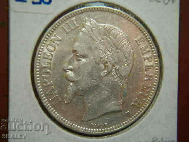 5 Francs 1870 BB France - XF/AU - 5 5 Francs 1870 BB France - XF/AU - 5