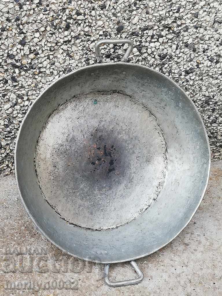 Old copper tray copper vessel copper, tray, pan - 6