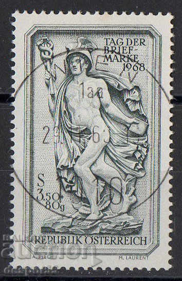 1968. Αυστρία. Ημέρα αποστολής ταχυδρομικών αποστολών.