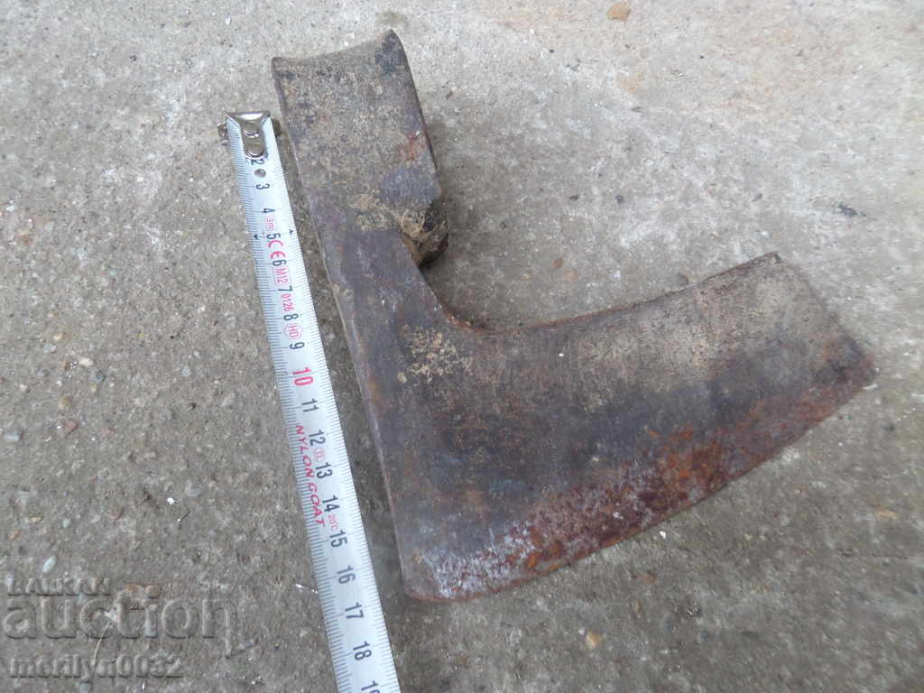 Delivery of Old ax with seal marking tool wrought iron Delivery of Old ax with seal marking tool wrought iron