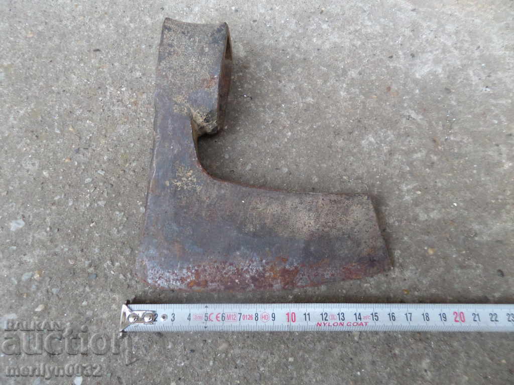 Old ax with seal marking tool wrought iron - 5 Old ax with seal marking tool wrought iron - 5