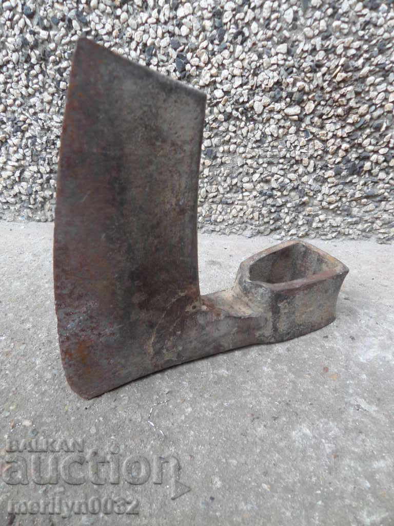 Old ax with seal marking tool wrought iron - 7 Old ax with seal marking tool wrought iron - 7