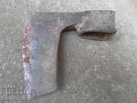 Old ax with seal marking tool wrought iron